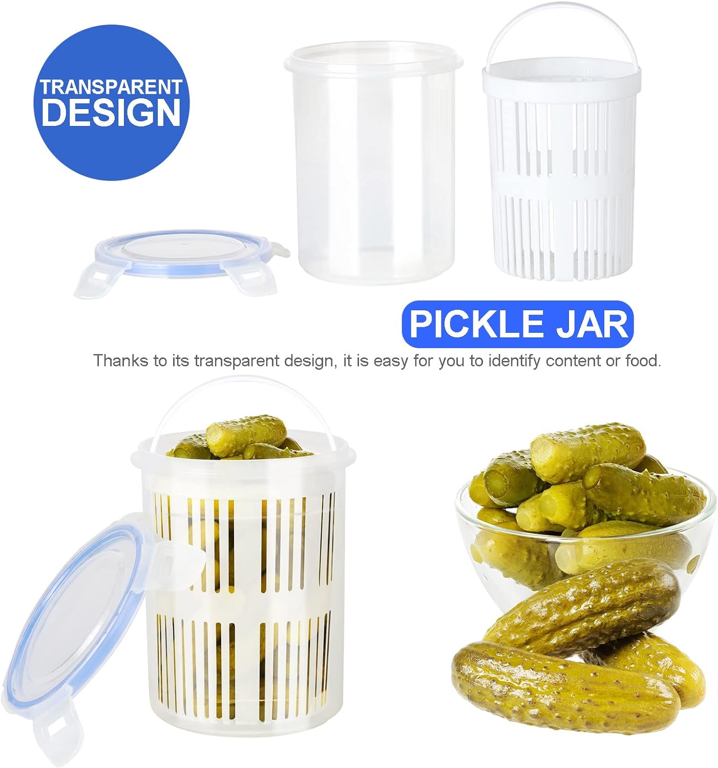 STRAINER PICKLE JAR