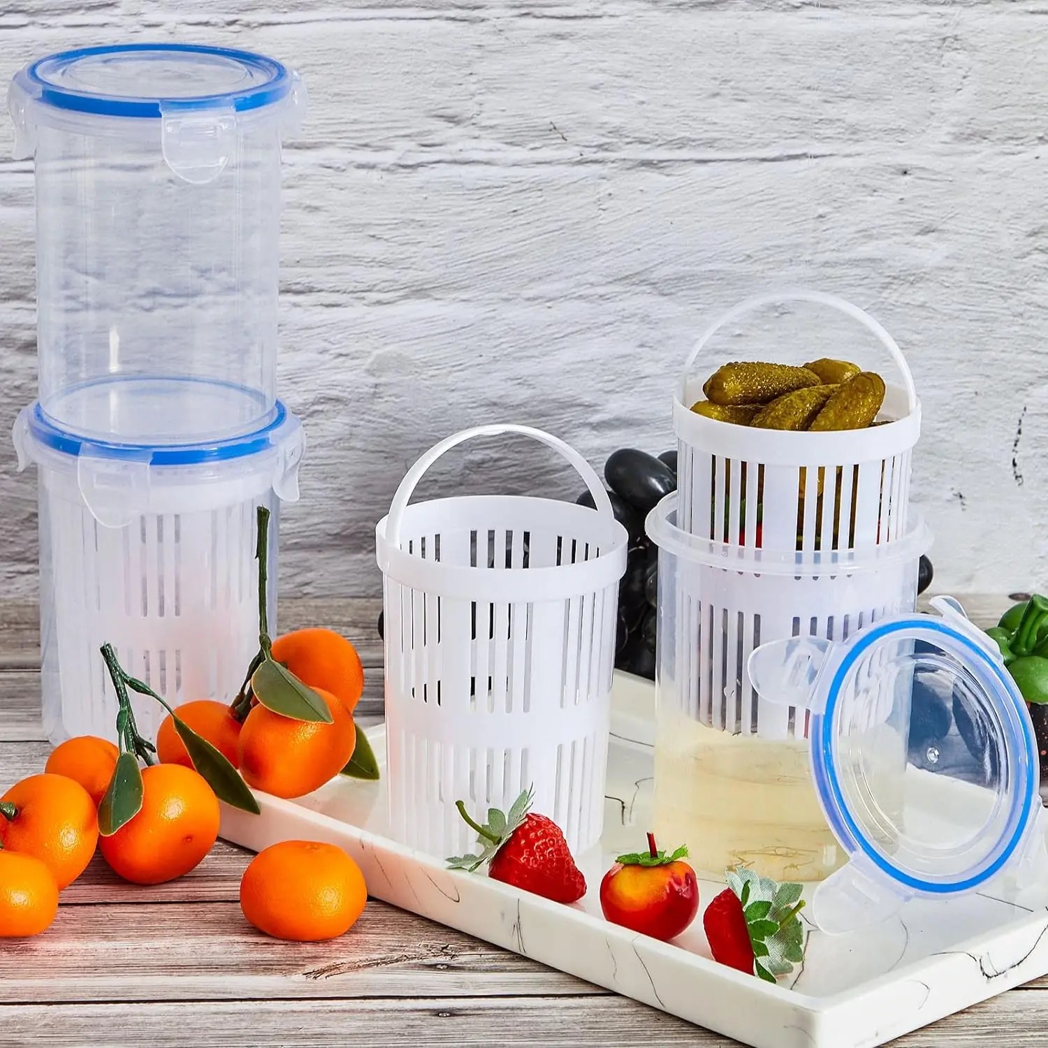 STRAINER PICKLE JAR