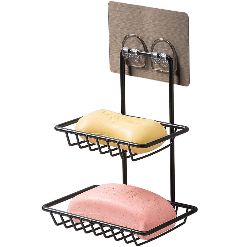 Wall Soap Rack DOUBLE LAYER WALL MOUNT SOAP RACK