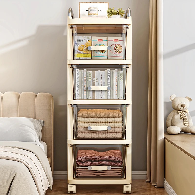 4 LAYER ROLLING DRAWER WITH STORAGE CART
